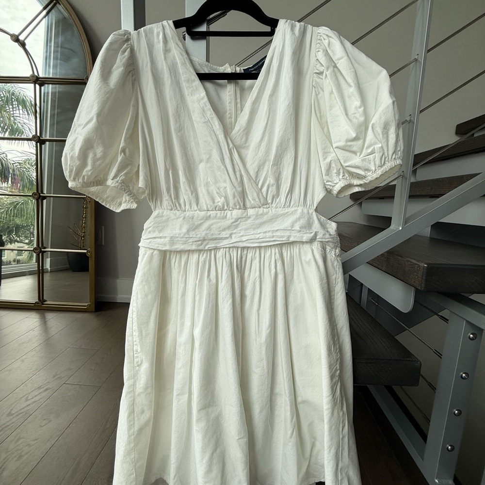 French Connection Cream Midi Dress